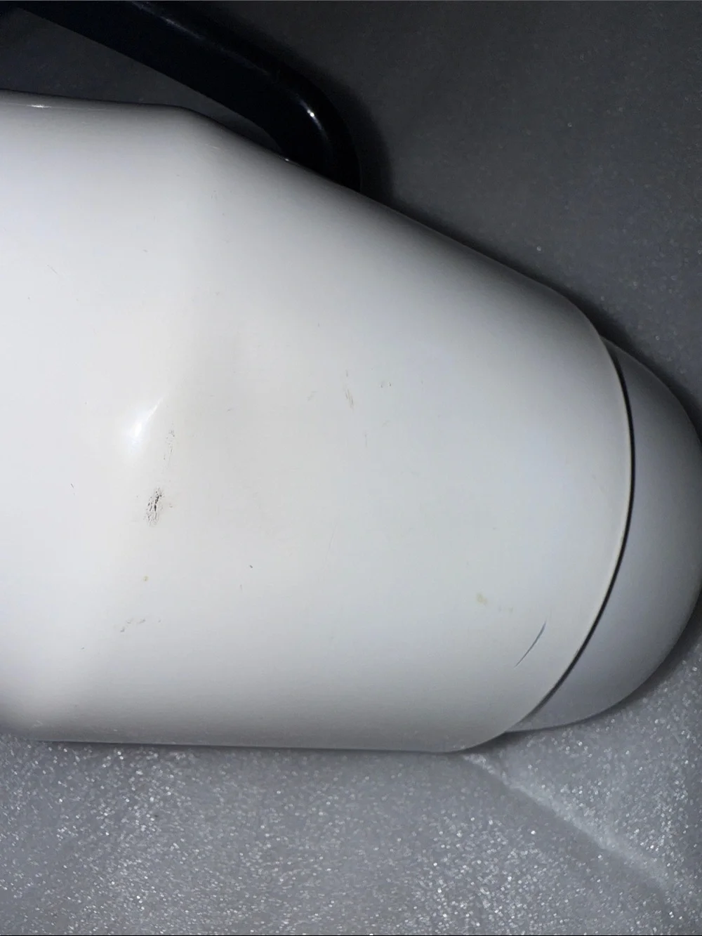 Corning Thermique White Travel Kettle with Black Handle. 1 qt